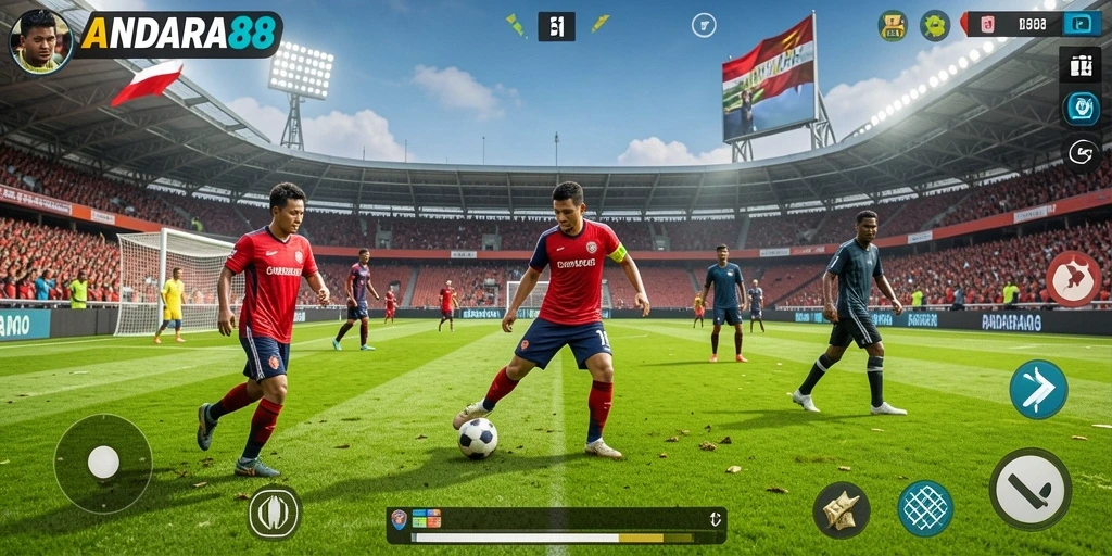 Tampilan gameplay ANDARA88 yang memukau saat bertanding di lapangan.
