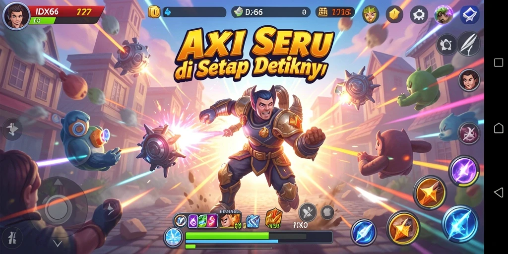 Tangkapan layar gameplay IDX66 yang menampilkan aksi mendebarkan.