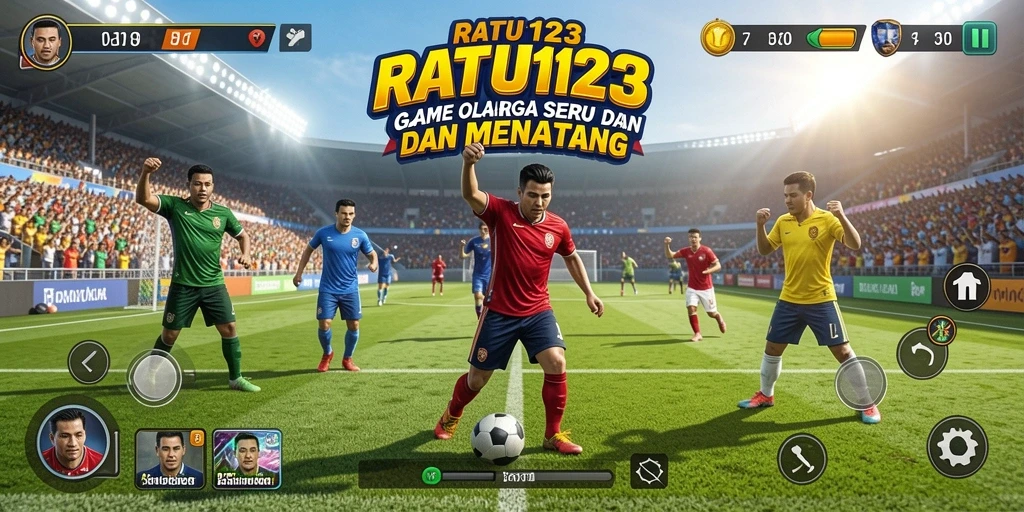 Screenshot gameplay RATU123 menampilkan aksi seru dalam pertandingan olahraga.