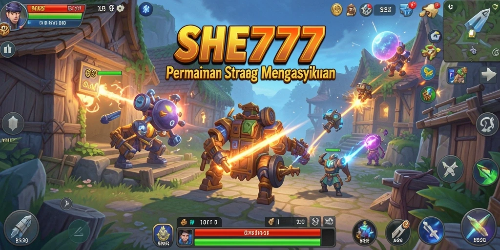 Tampilan screenshot gameplay strategi yang menegangkan.