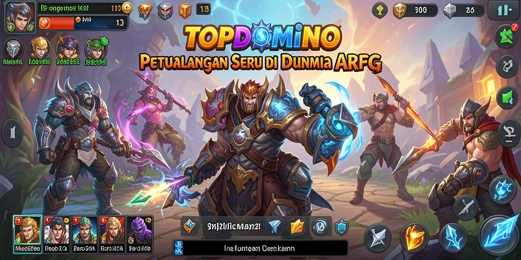 Tangkapan layar gameplay TOPDOMINO yang menampilkan aksi seru di dunia ARPG.